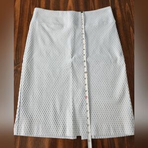 Margaret M stitchfix pencil skirt women's Medium blue white